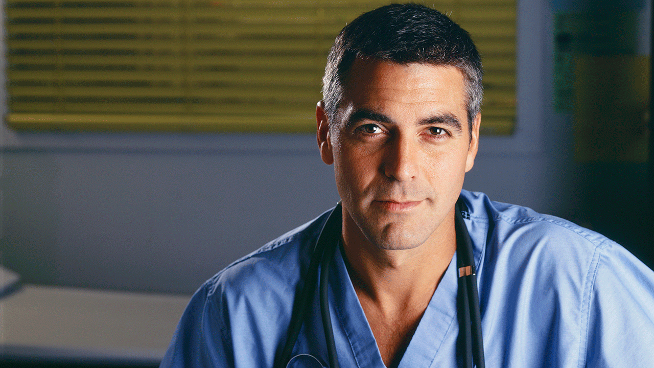 George Clooney as Doctor Doug Ross in "ER"