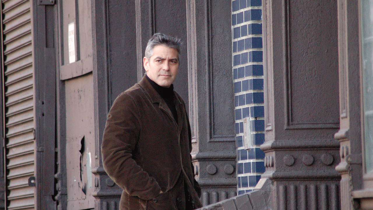 George Clooney on set of "Michael Clayton" 