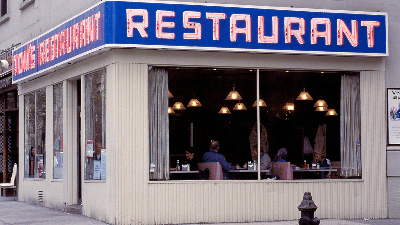 Restaurant featured in the sitcom "Seinfeld"