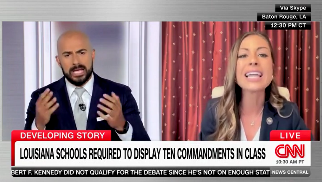 CNN host clashes with Louisiana lawmaker supporting Ten Commandments bill: ‘Don’t make this about me!'