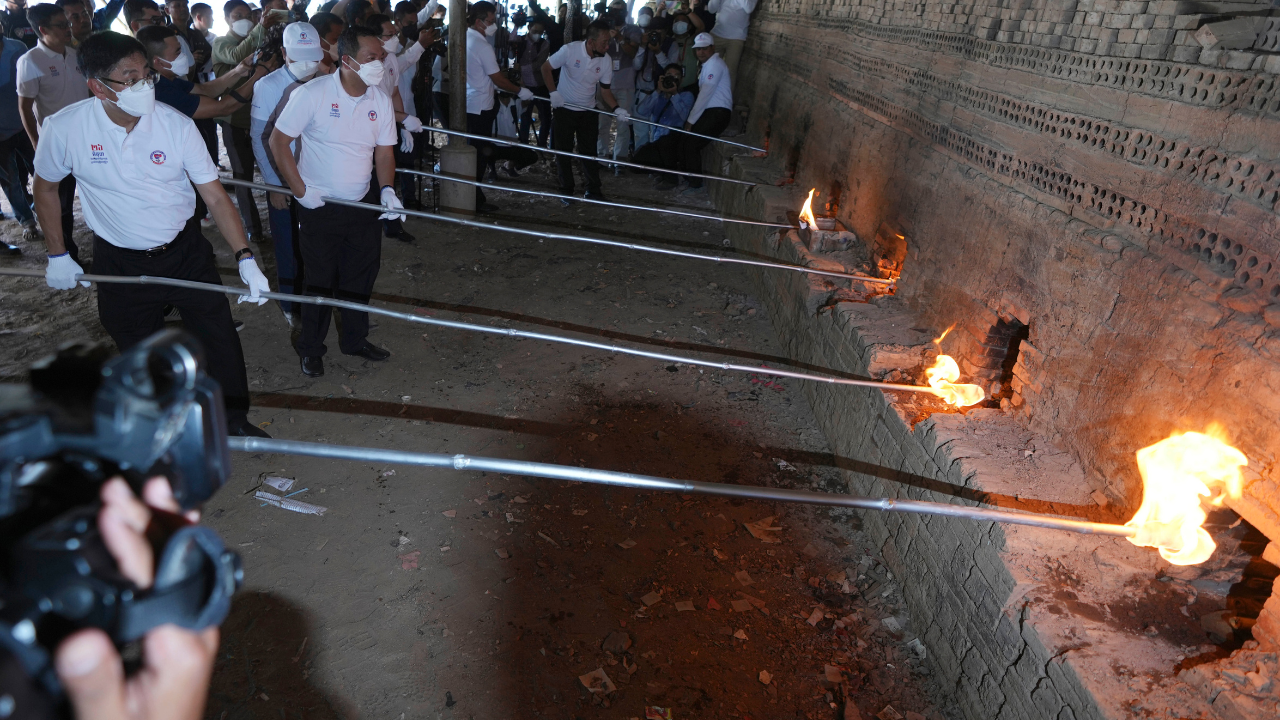 Cambodian authorities burn $70M of seized illegal drugs in major crackdown