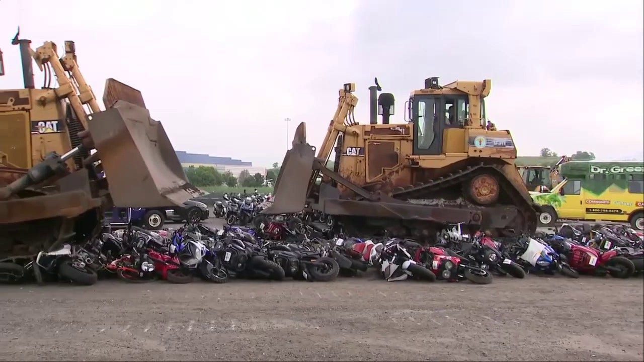 Read more about the article NYC crushes over 200 seized mopeds and scooters amid crackdown on illegal vehicles