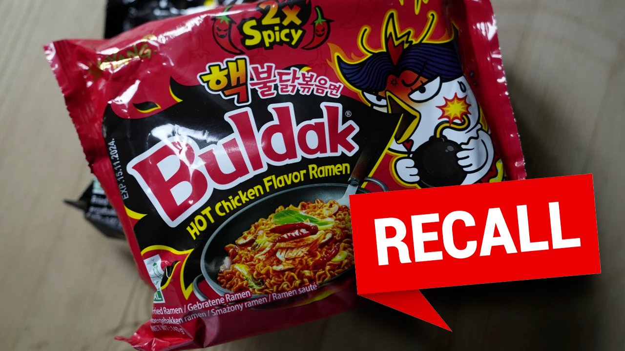 Country's food police recall various types of instant noodles for being