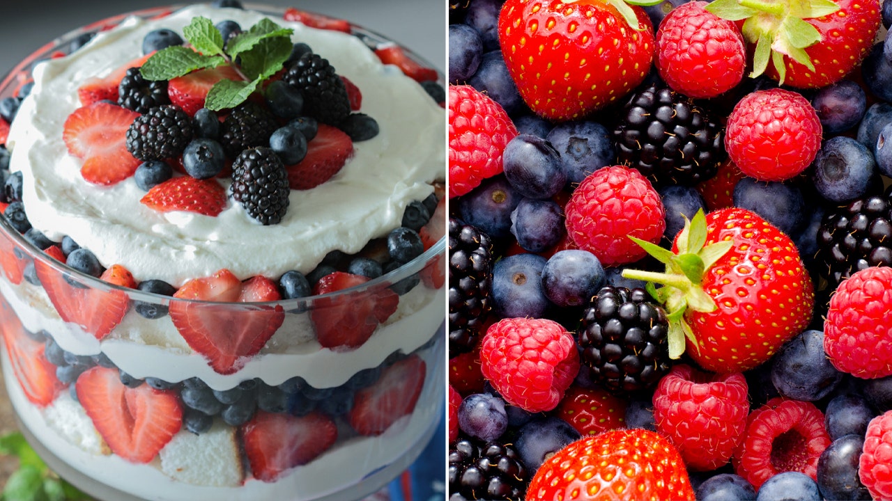 Celebrate America with this creamy, dreamy, red, white and blue trifle: Get the recipe