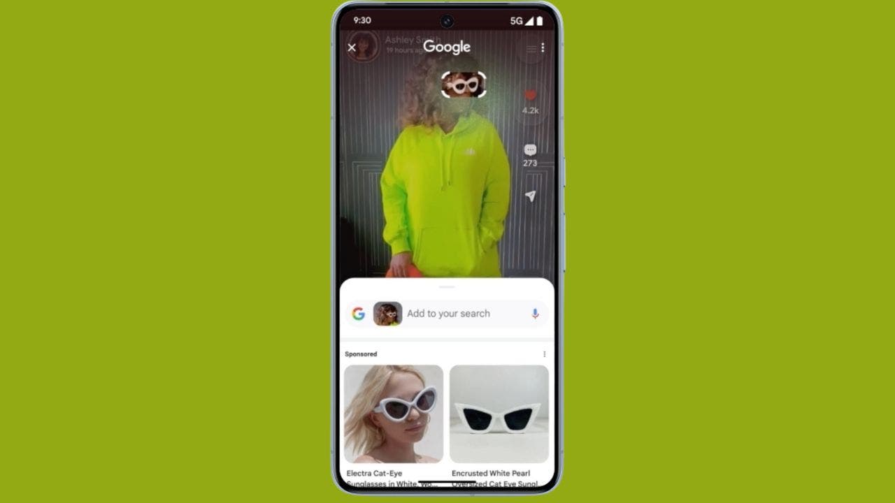 Google's Circle to Search AI feature (Google)