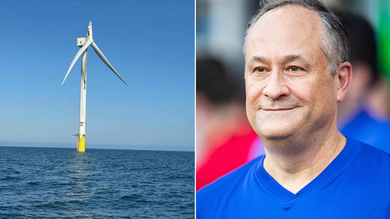 Emhoff hobnobs on Nantucket while fishermen reel from wind turbine ‘disaster’