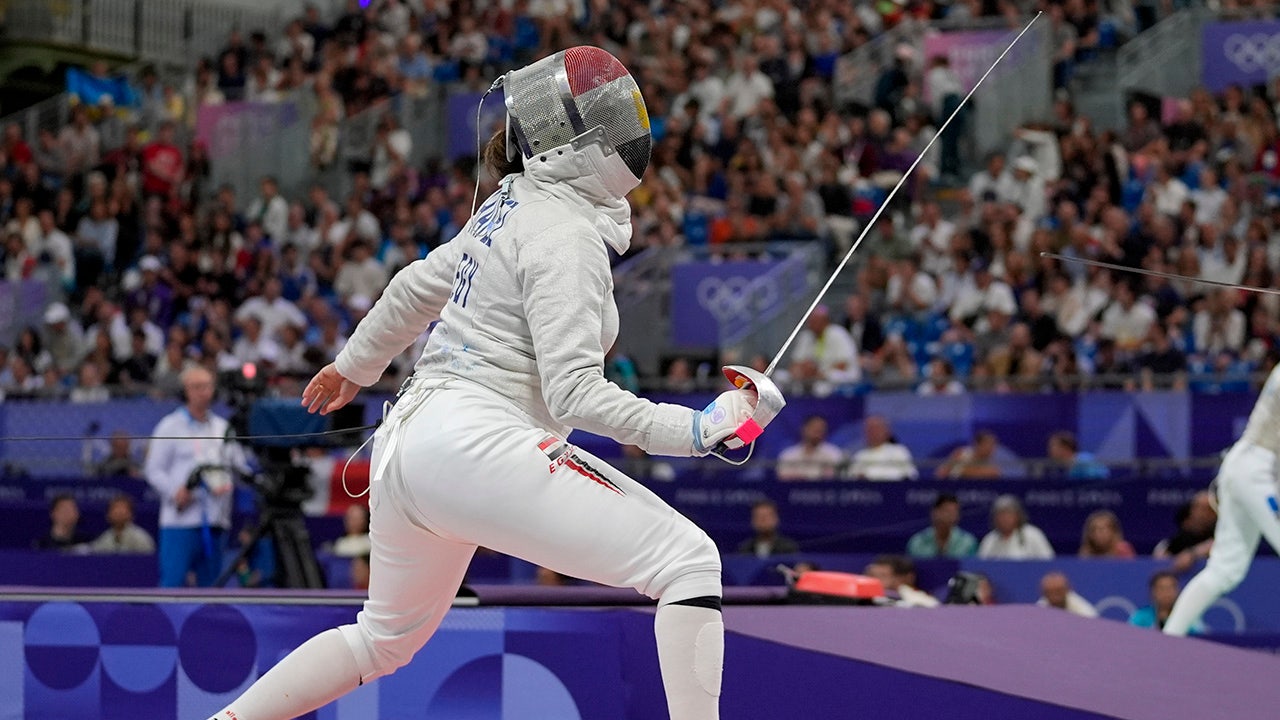 Egyptian fencer Nada Hafez on ‘fair share of challenges’ she faces competing at Paris Olympics while pregnant