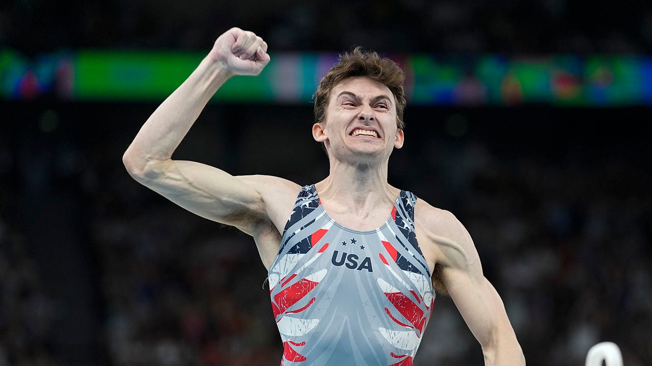 US men’s gymnast Stephen Nedoroscik goes viral as he shines on pommel horse: ‘American icon’