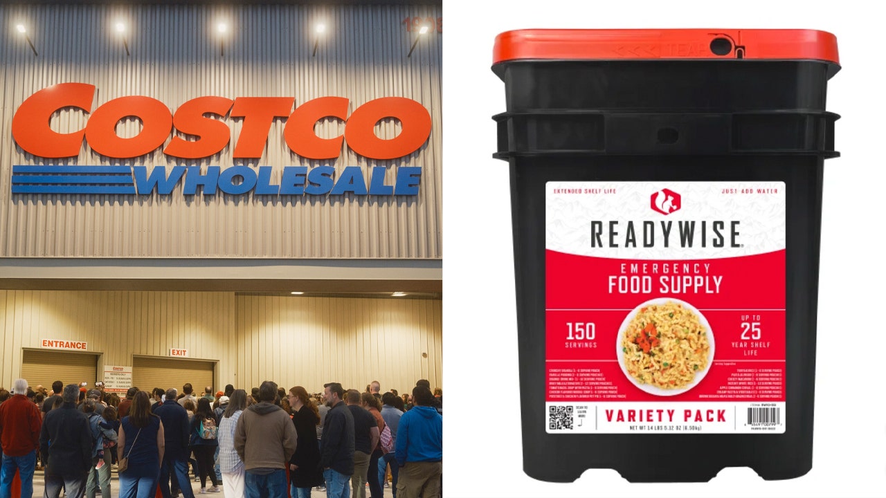 Costco is going viral on social media with its emergency dinner kit, which includes food packages of 150 serving sizes in case disaster strikes. (Bloomberg/Getty Images/iStock)