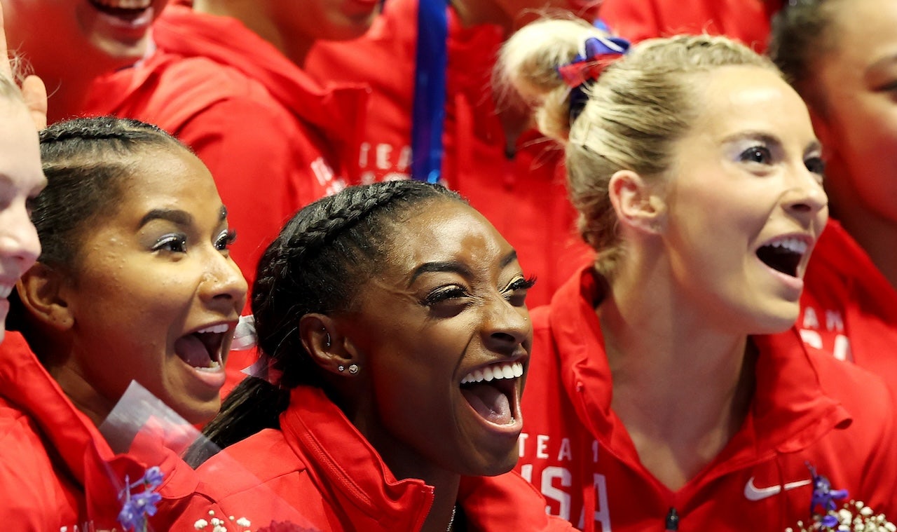 Jordan Chiles shows Simone Biles is ‘blocked’ by former teammate MyKayla Skinner