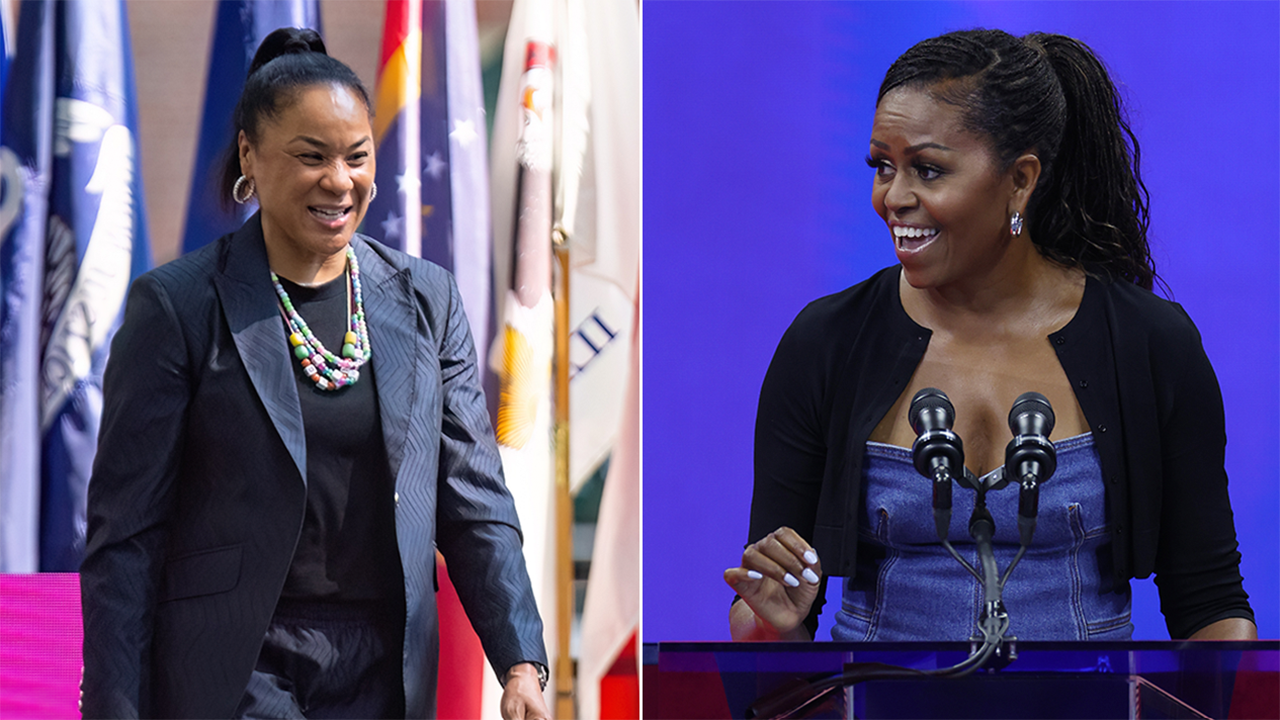 South Carolina coach Dawn Staley asks Barack Obama to ‘borrow’ wife Michelle for ‘4 short years’