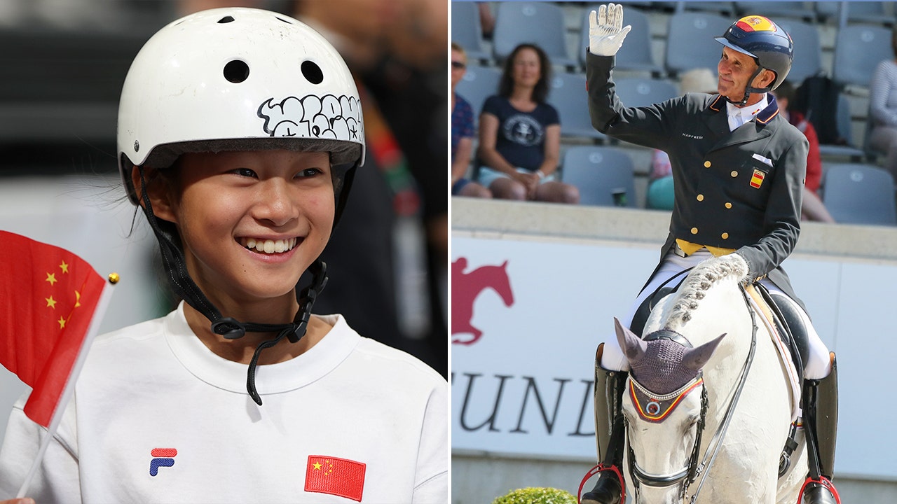 11-year-old skateboarder and 59-year-old equestrian the youngest and oldest to compete in the 2024 Paris Olympic Games