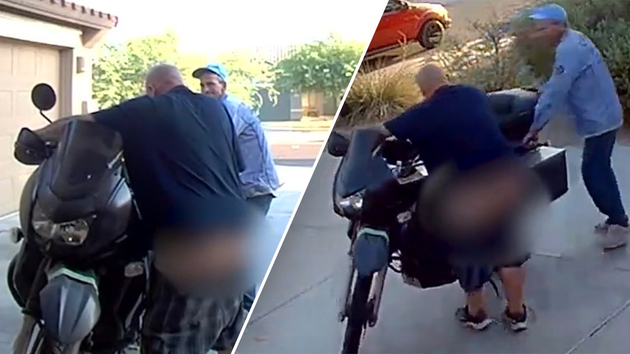 SEE IT: Arizona men attempt to steal motorcycle as would-be thief’s pants fall off