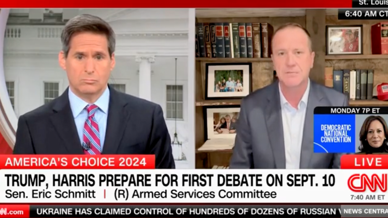 Sen. Schmitt clashes with CNN host over Harris dodging press: At least Trump is ‘willing to answer questions’