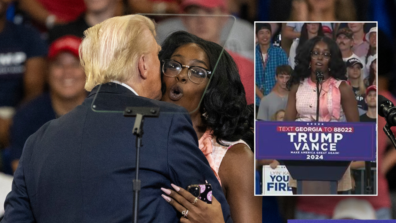 Former President Trump introduced Michaelah Montgomery at Atlanta rally