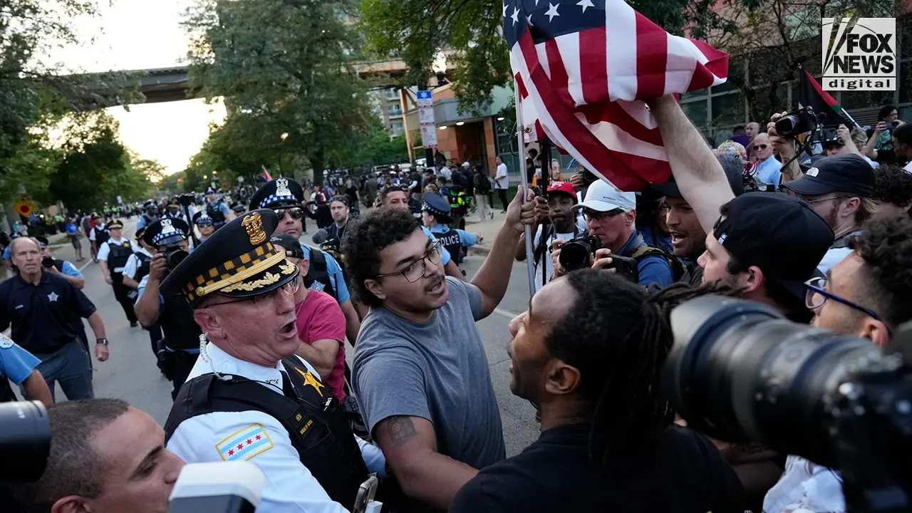 Chicago DNC: Anti-Israel protests erupt as Kamala Harris speaks on final night of convention