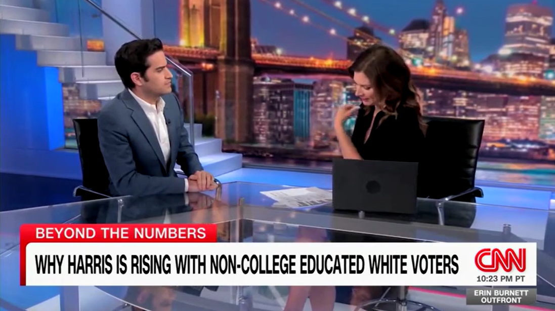CNN data guru says if Harris keeps taking Trump's margins with White working class, ‘she’ll win’