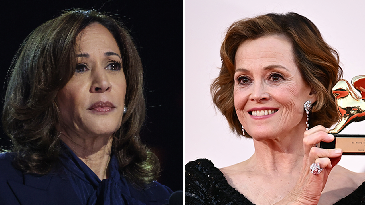 ‘Alien’ star Sigourney Weaver chokes up over the idea that her acting contributed to Kamala Harris’ rise