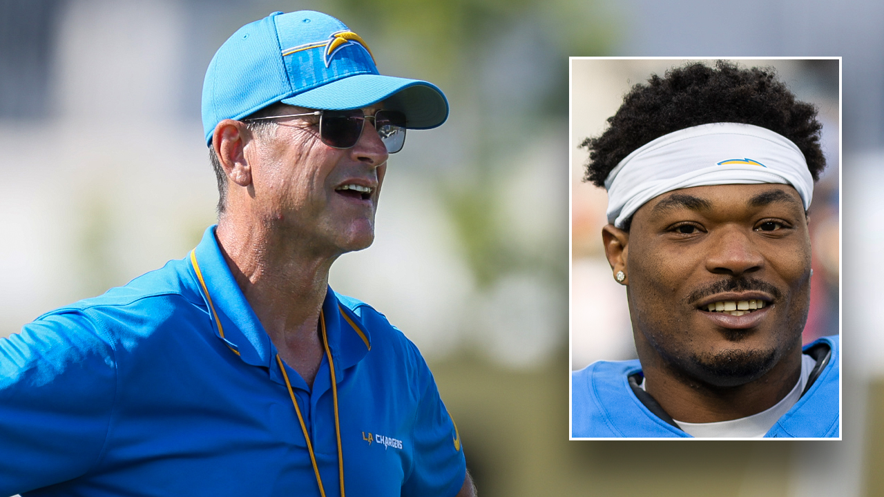 Chargers player Derwin James Jr. says Jim Harbaugh would ‘die on the football field’: ‘That’s how much he’s into it’