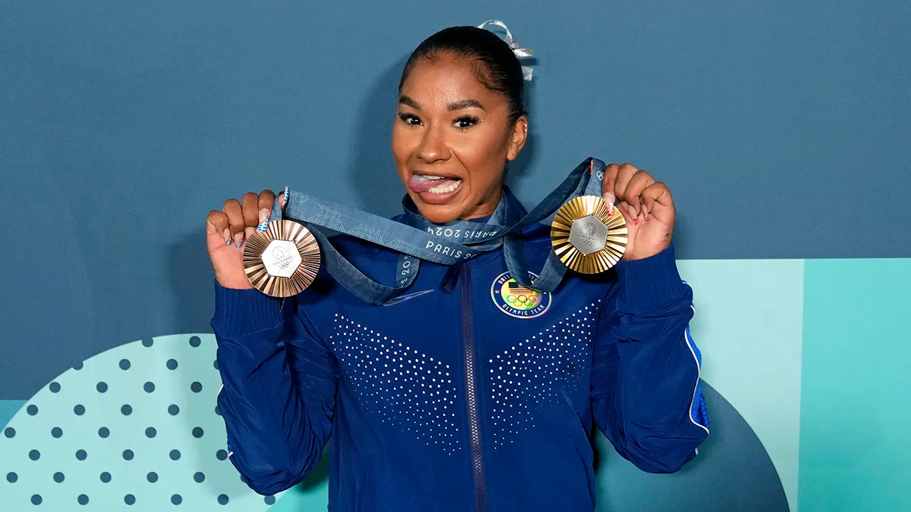 Jordan Chiles flaunts Olympic medal in New Year’s submit amid ongoing enchantment over shedding bronze to Romania