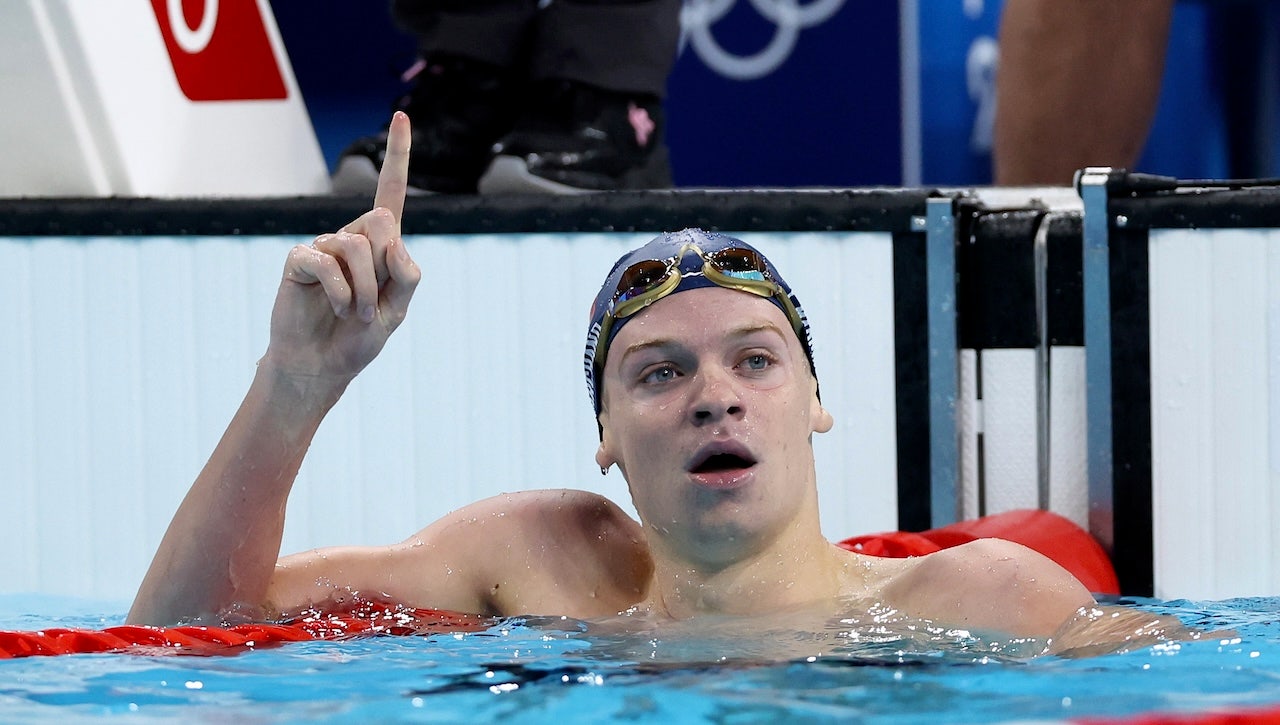 French Olympian Léon Marchand can’t stay out of the pool during Olympic campaign