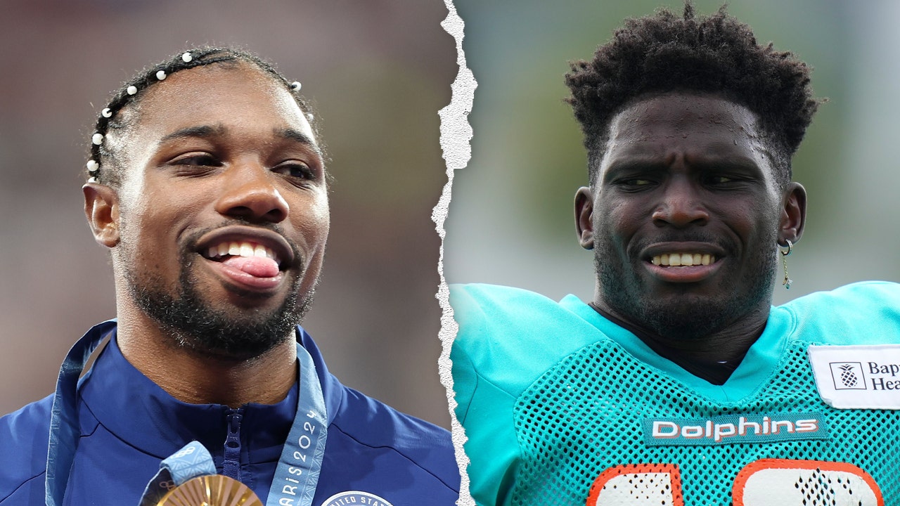 Dolphins’ Tyreek Hill confident he could beat Noah Lyles in sprint, takes shot at gold medalist over COVID