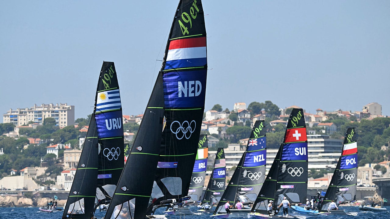 Officials abandon men’s sailing medal race due to lack of wind: ‘Never seen anything like it’