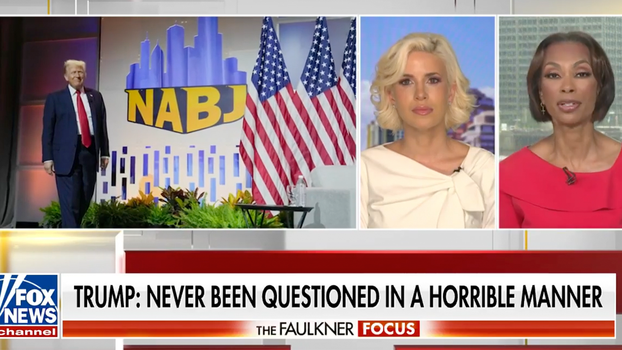 Trump campaign calls performance at Black journalist event ‘masterclass’ in fighting ‘fake' Harris, media