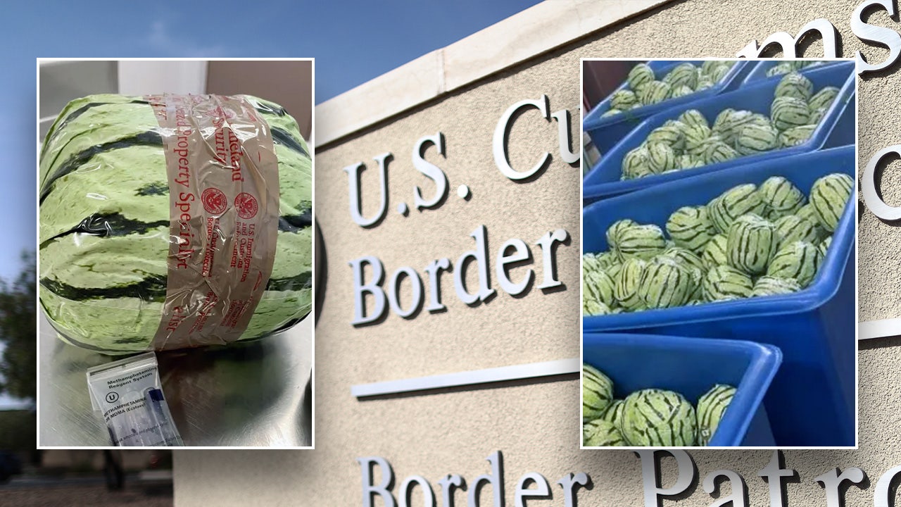 Meth worth over M concealed in fake watermelon packaging seized at US-Mexico border