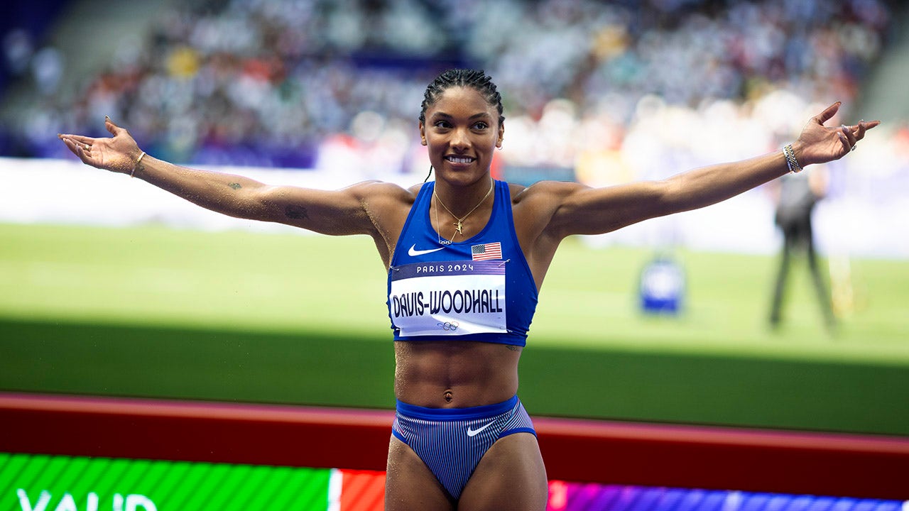 Tara Davis-Woodhall captures first Olympic gold of career in women’s long jump