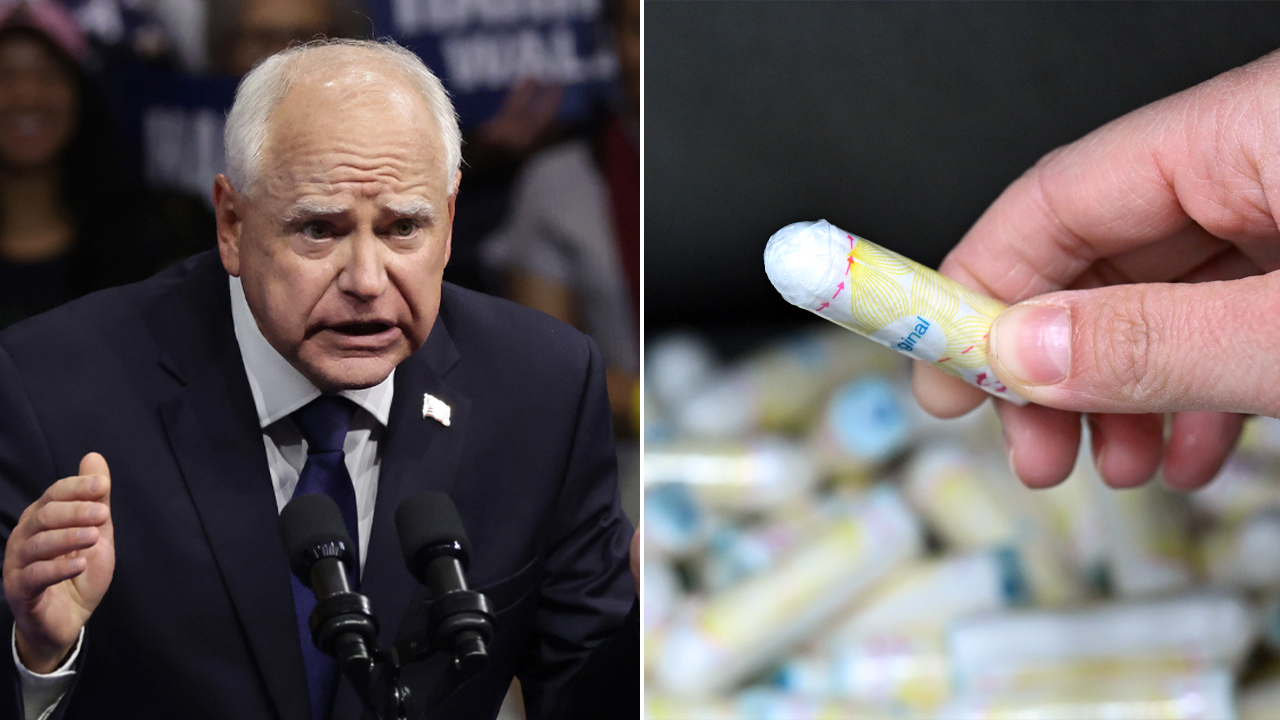 Columnist defends Walz putting tampons in boys' rooms as way for 'king stud' guys to offer them to girls