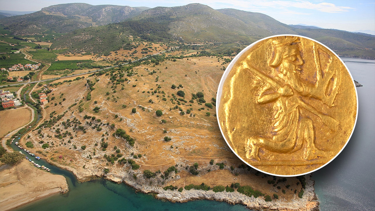 Gold coins thought to have been used to pay mercenary troops thousands of years ago found in ancient Greek city