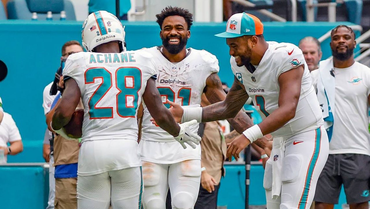 Simone Biles and Noah Lyles bring excitement to the Miami Dolphins’ locker room: “We could all keep up with Lyles”