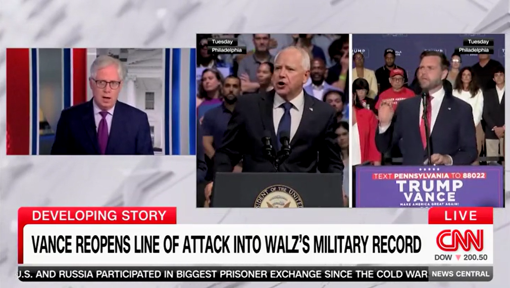 CNN fact-checks Tim Walz about ‘absolutely false’ claim he carried weapons ‘in war’