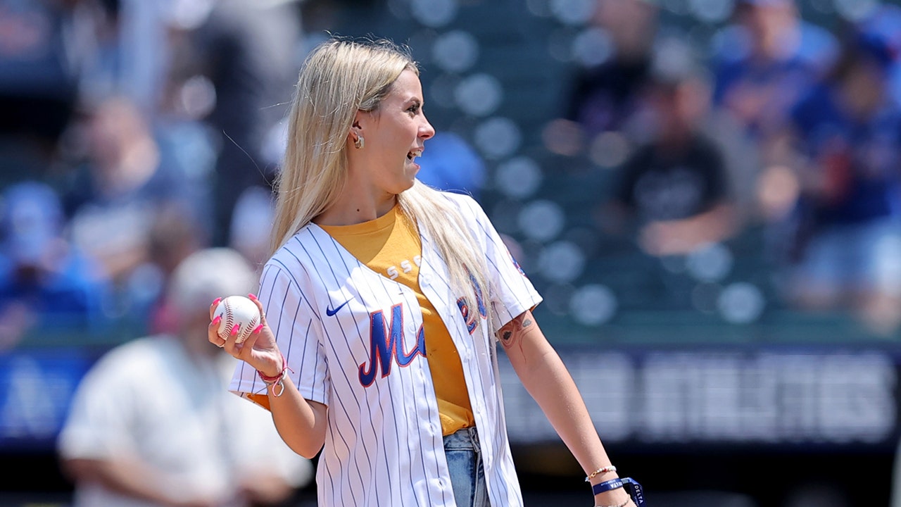 ‘Hawk Tuah Girl’ draws angry reaction from fans for first pitch at Mets game: ‘Awful decision’