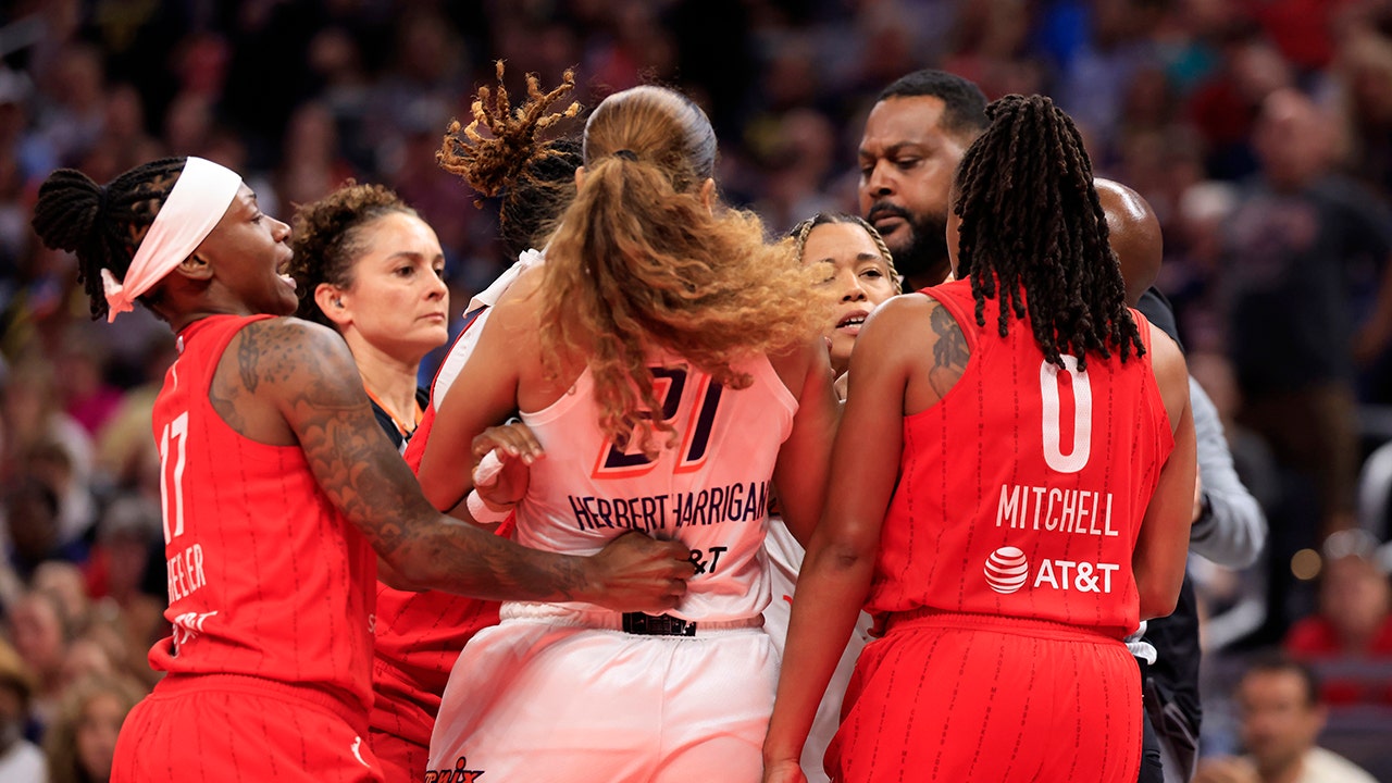 Fever-Mercury game erupts into shoving match as WNBA returns from long break