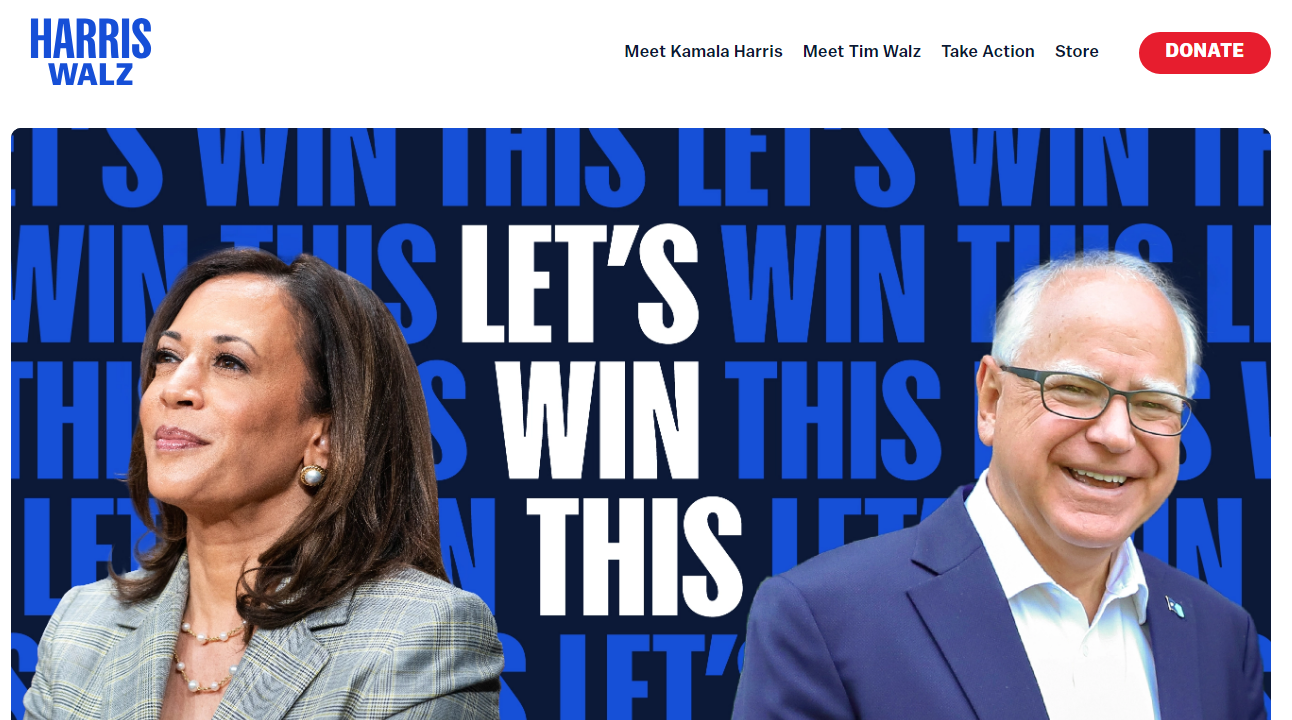 Policy plans vacant from Harris camp website