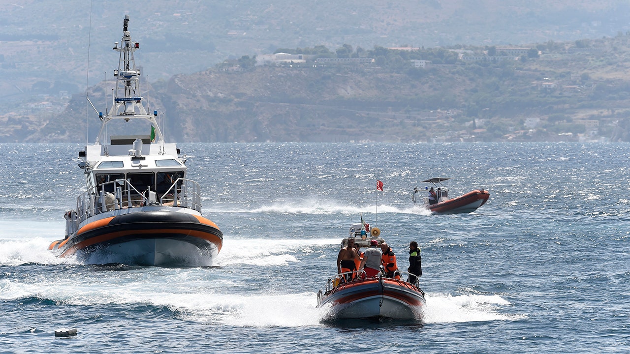 Moment luxury yacht sinks off coast of Italy caught on camera, with 6 presumed dead