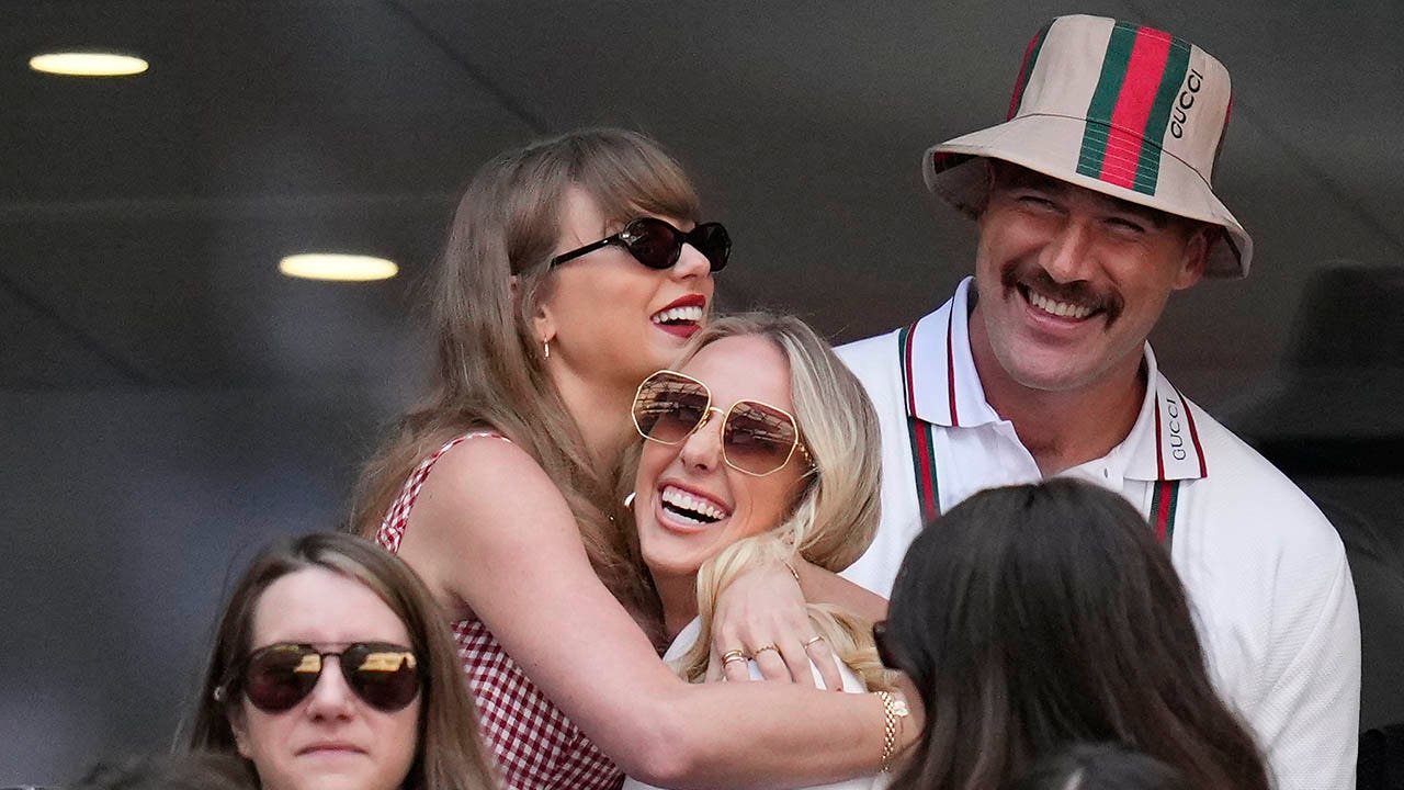 Taylor Swift and Brittany Mahomes hug at the US Open amid Trump controversy surrounding the Chiefs star's wife