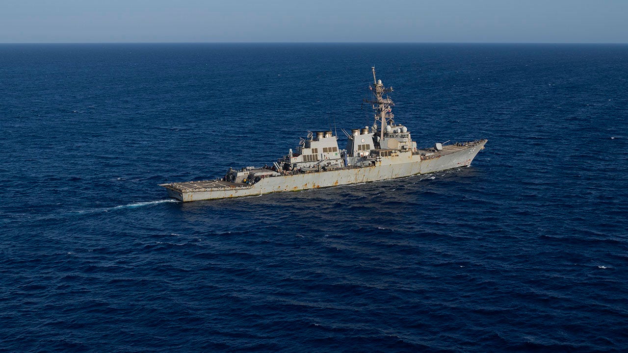 US warships come under strike in Red Sea as incoming omitiles. drones shot down