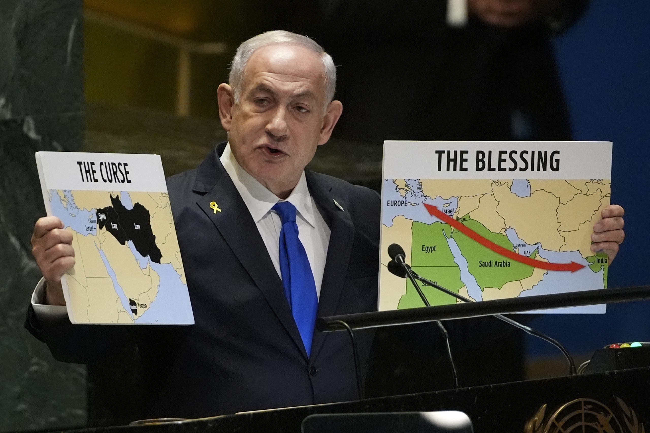 Netanyahu calls Middle East conflicts a choice between “blessing or curse” and warns of Israel’s “long arm”