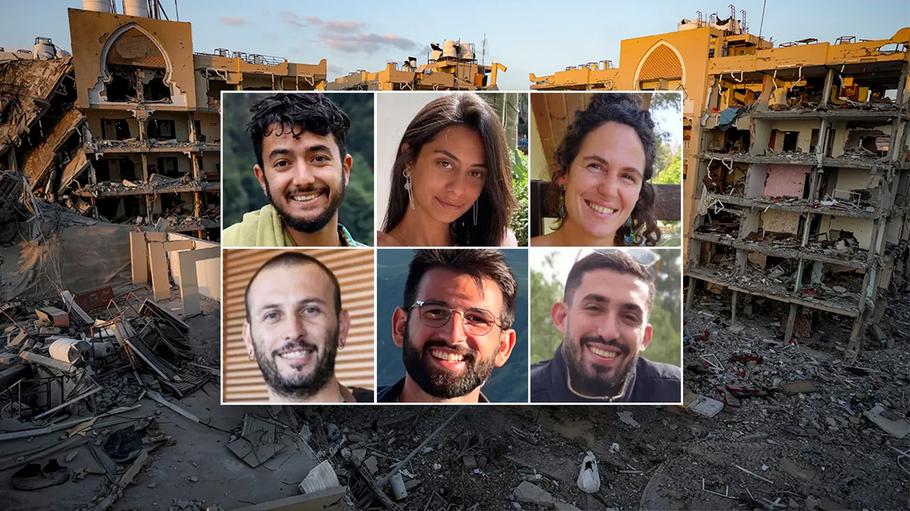 Six recently-killed hostages seen in disturbing Hamas video released on Monday