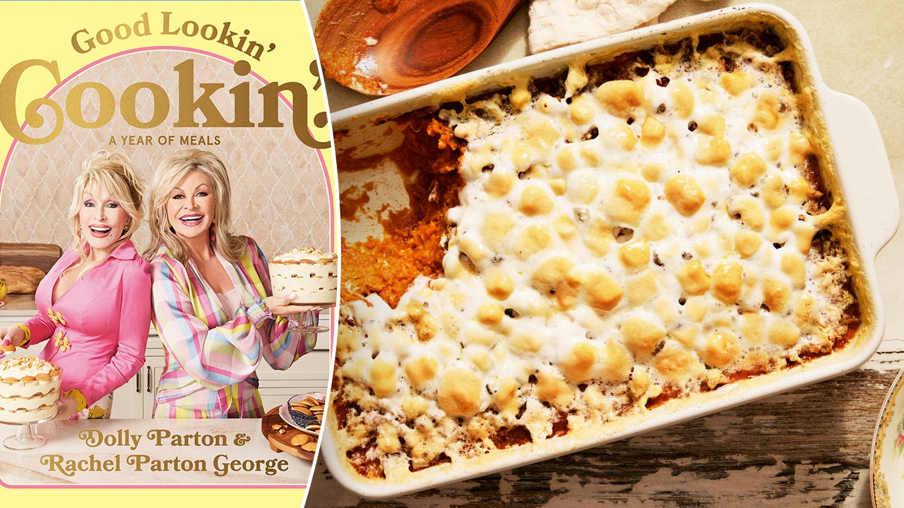 Dolly Parton and her sister present their sweet potato casserole recipe for autumn