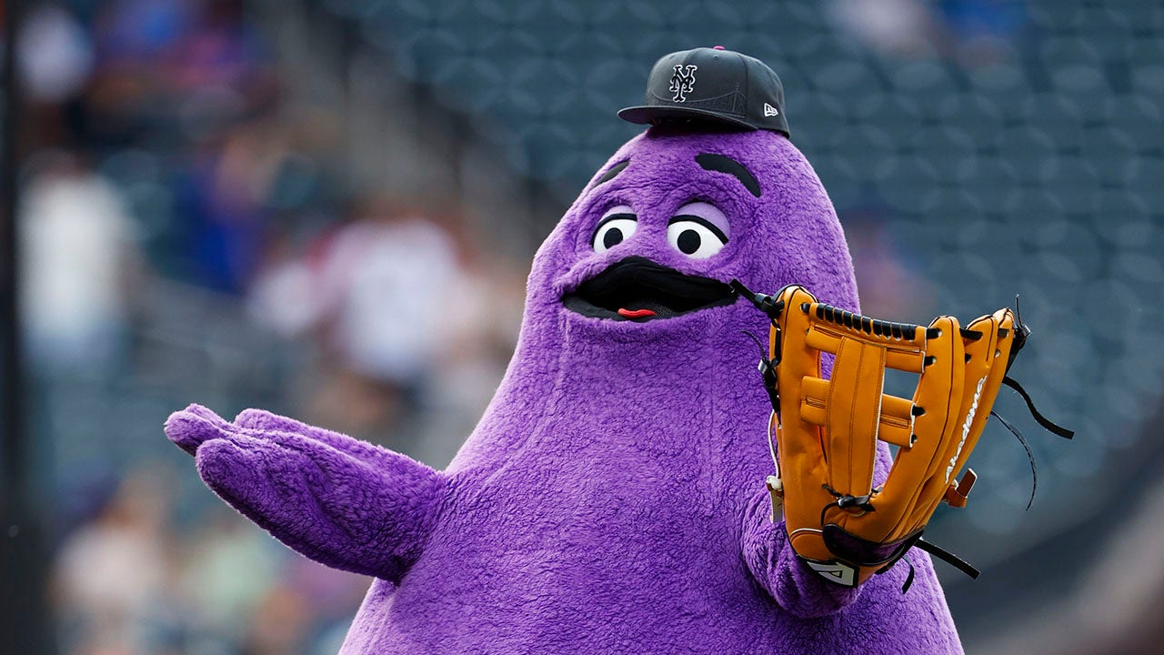 Mets unveil Grimace seat as McDonald’s character makes lasting impact on 2024 season