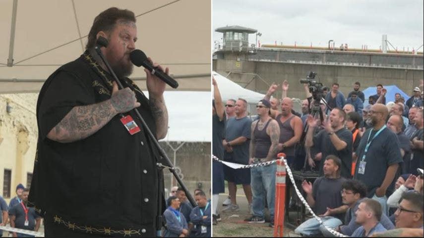 Jelly Roll Performs at Oregon State Penitentiary