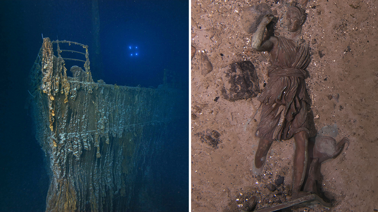 The team behind RMS Titanic, Inc. has released new photos of the shipwreck after the goddess statue, 