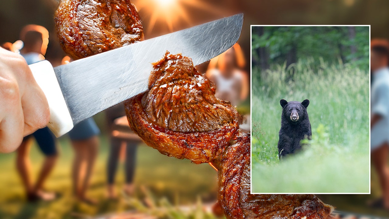 Bear meat barbecue