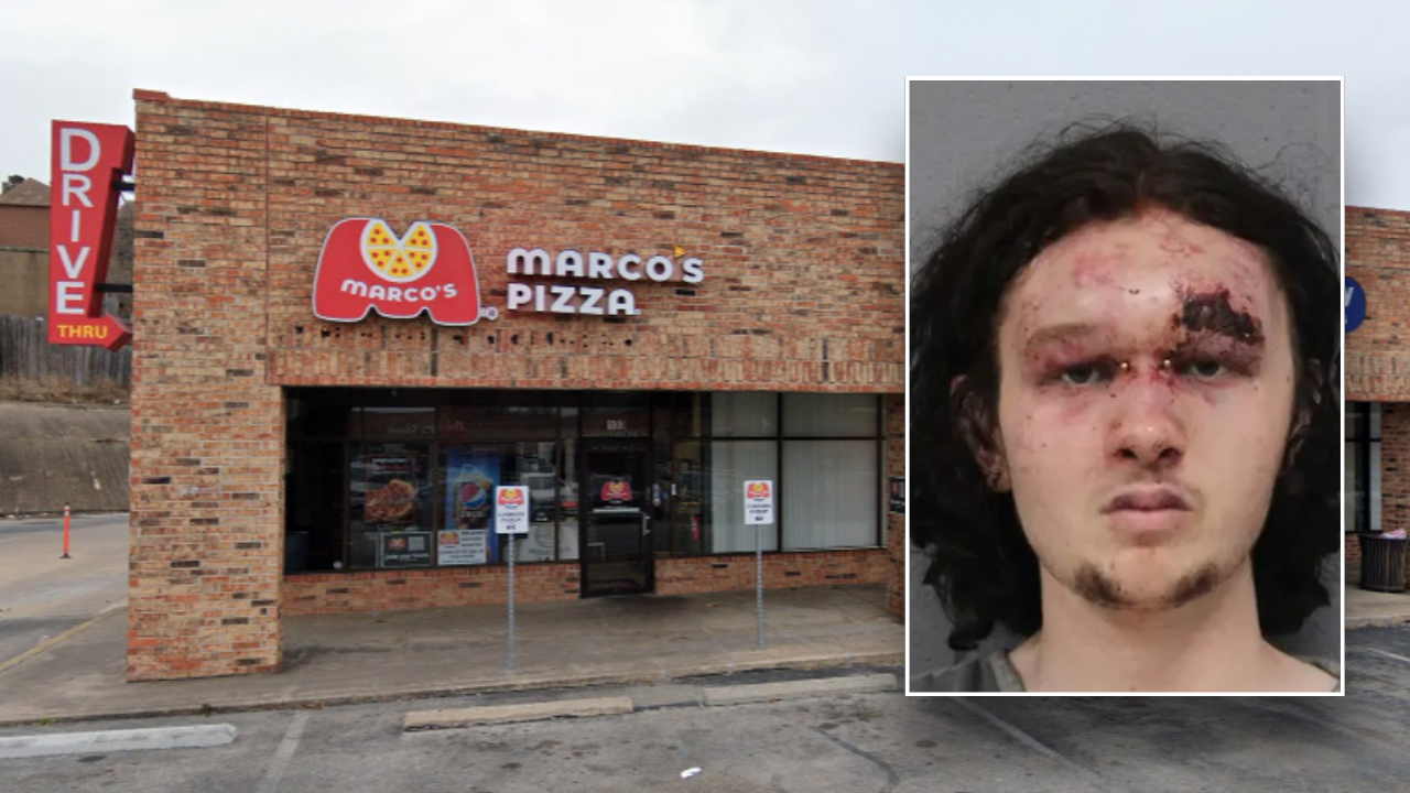 Texas suspect gets pummeled by employees at pizza restaurant after robbery attempt