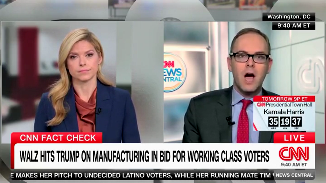 CNN fact-checker says Walz’s claim on Trump economy ‘not true,’ says manufacturing jobs rose under him