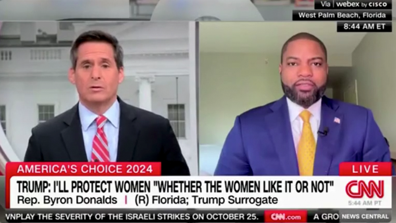 CNN host clashes with GOP lawmaker over Trump saying he’ll protect women whether they ‘like it or not’